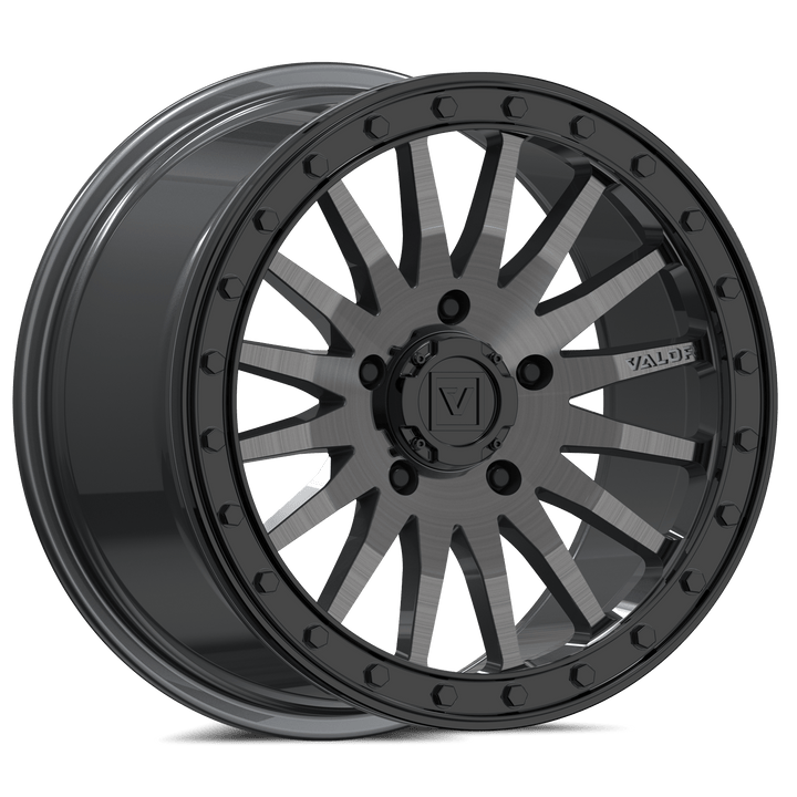 V06 Beadlock UTV Wheel Brushed Gunmetal - Rugged Terrain