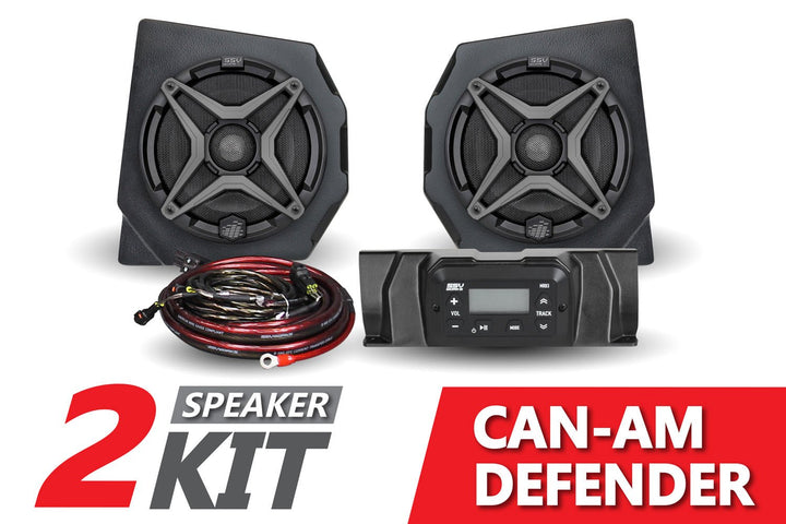 2016 - 2022 CanAm Defender 2 - Speaker Audio Kit - Rugged Terrain
