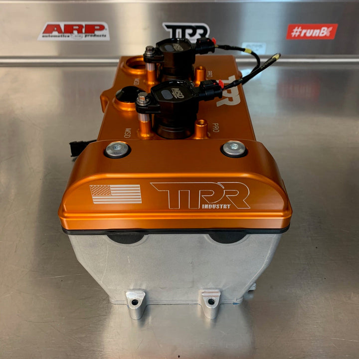 TPR010 - ORANGE Billet Valve Cover - RZR - Rugged Terrain