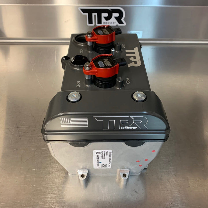 TPR016 - HARD CLEAR Billet Valve Cover W/Oilers - Turbo R / Pro XP - Rugged Terrain