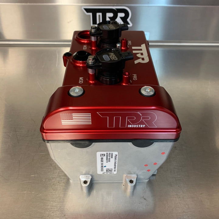 TPR016 - RED Billet Valve Cover W/Oilers - Turbo R / Pro XP - Rugged Terrain
