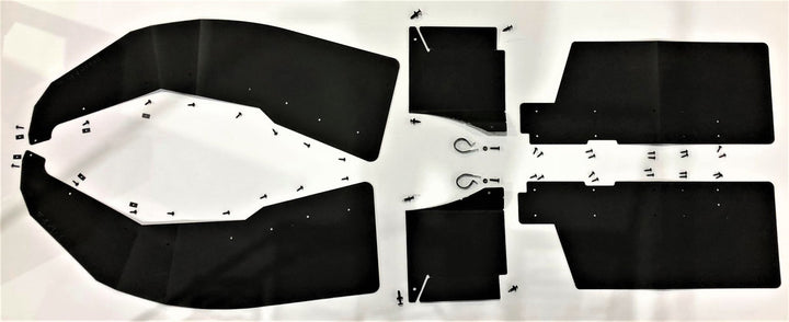 Trail Armor Mud Flap Fender Extensions for Polaris General XP 1000 / XP 1000 4 - Rugged Terrain