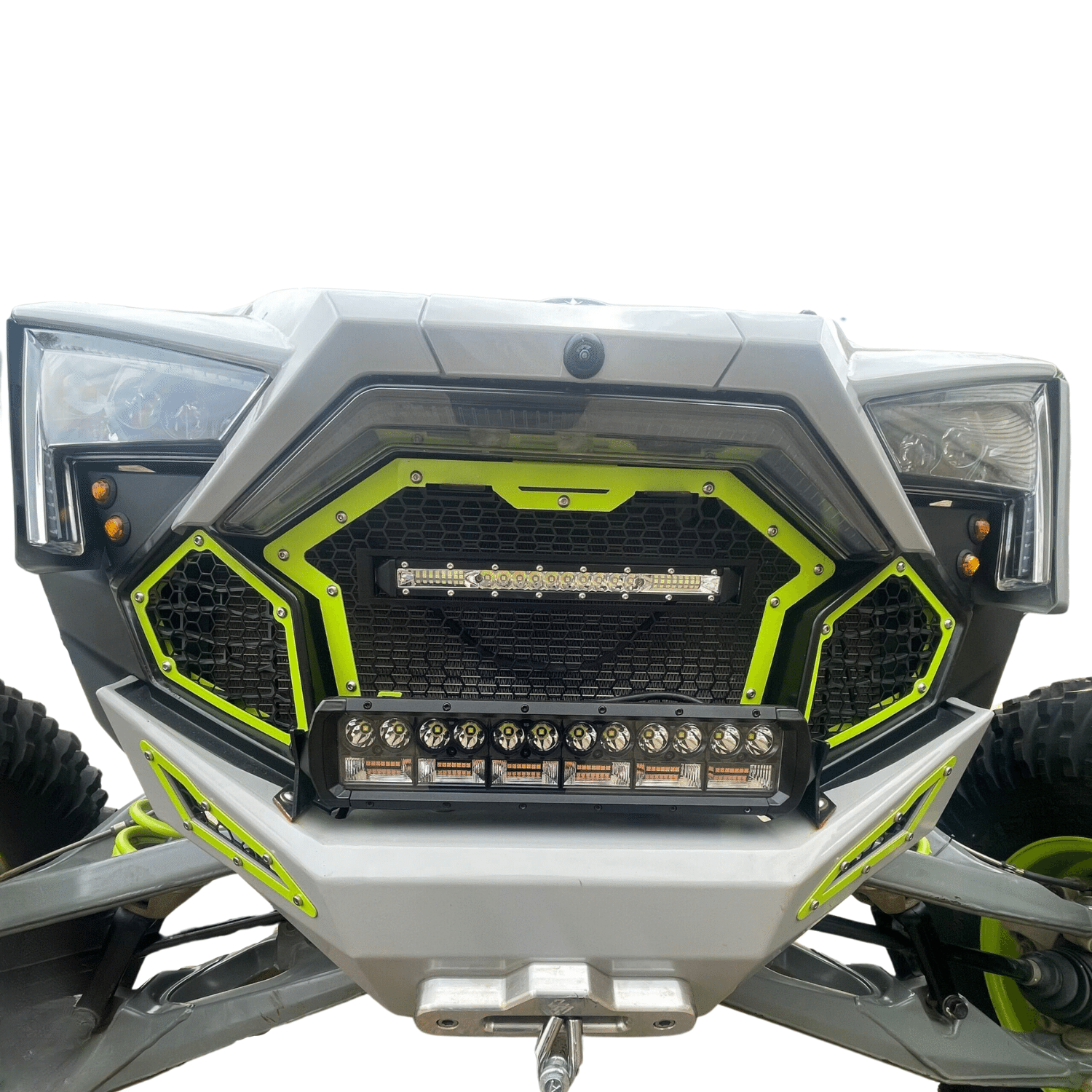 L&W Fab Front Grill with Light Bar RZR Turbo R / Pro R / Pro XP