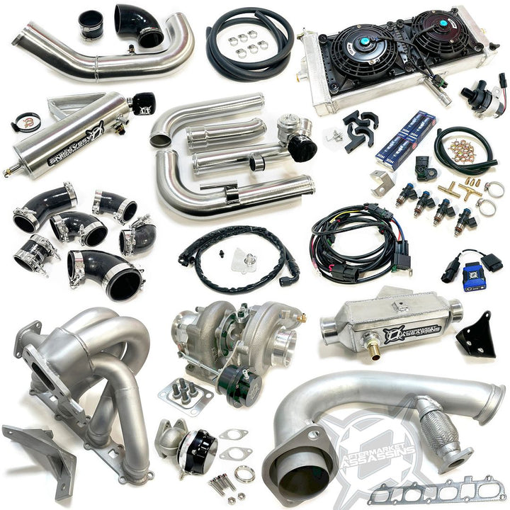 Aftermarket Assassins 4 Cylinder Complete Turbo Kit 350 - 515hp for 2022+ RZR Pro R - Rugged Terrain