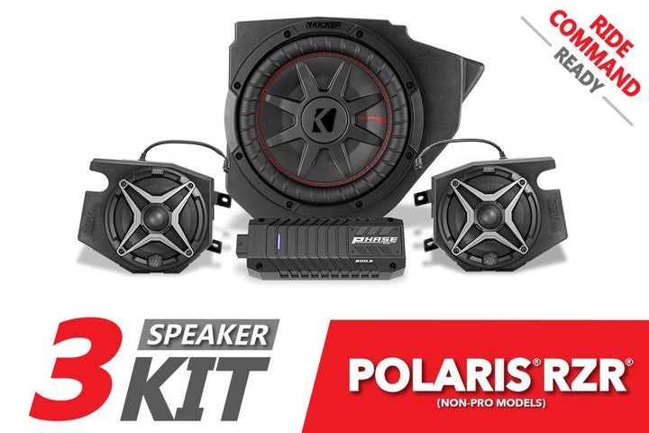 2014 - 2023 Polaris RZR SSV 3 - Speaker Plug - & - Play System for Ride Command - Rugged Terrain