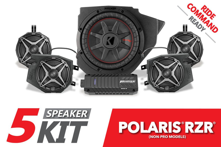 2014 - 2023 Polaris RZR SSV 5 - Speaker Plug - & - Play System for Ride Command - Rugged Terrain