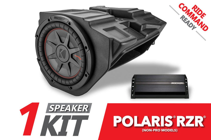 2014 - 2018 Polaris RZR Kicker 10in Subwoofer Plug - & - Play Kit for Ride Command - Rugged Terrain