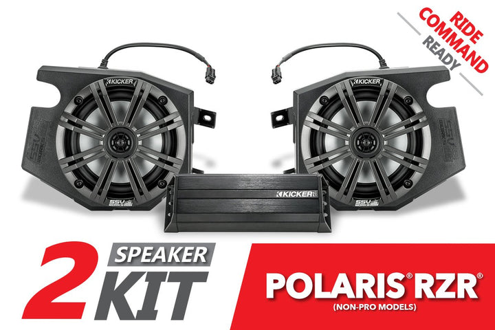 2019 - 2022 Polaris RZR Kicker 2 - Speaker Plug - & - Play System for Ride Command - Rugged Terrain