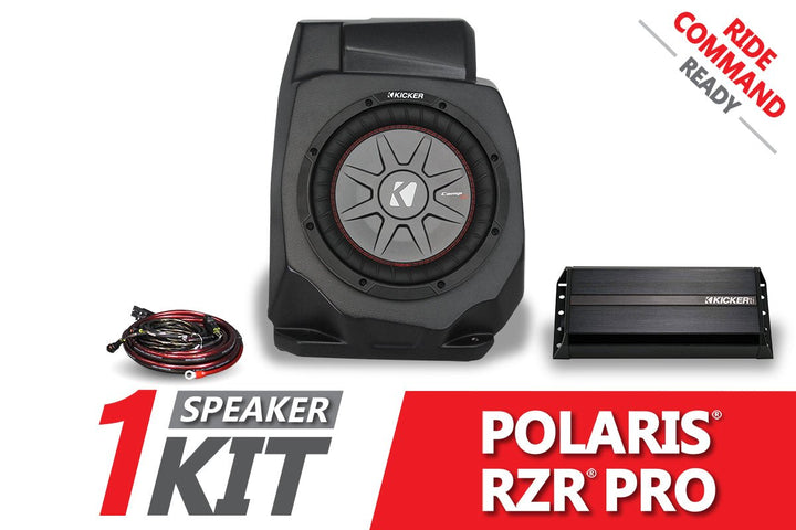 2020 - 2023 Polaris RZR Pro Under - Dash 10in Subwoofer Enclosure for Ride Command - Rugged Terrain