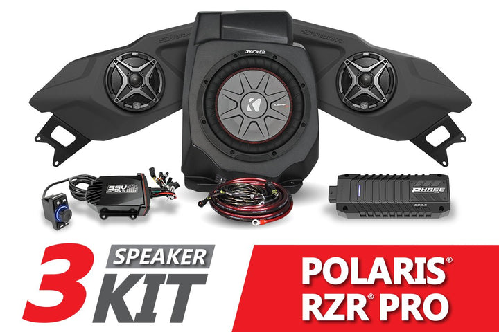 2020 - 2023 Polaris RZR Pro SSV 3 - Speaker Plug - & - Play System - Rugged Terrain