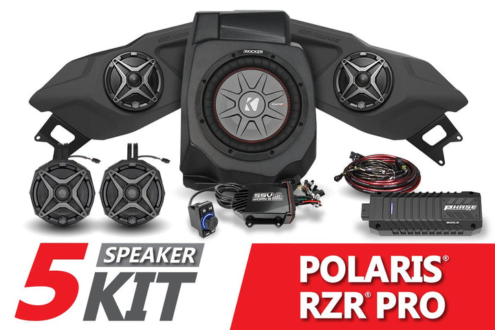 2020 - 2023 Polaris RZR Pro SSV 5 - Speaker Plug - & - Play System - Rugged Terrain