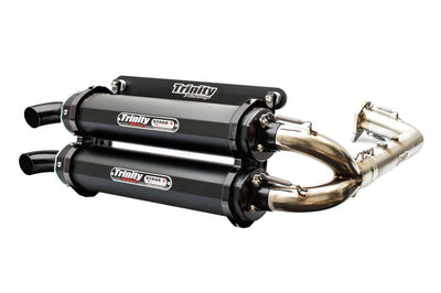 Trinity Racing Full Exhaust System RZR (Turbo / Turbo S) Cerakote with Stainless