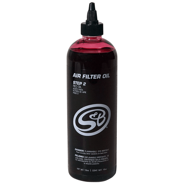 S&B 16 oz. Bottle of Air Filter Oil - Red - Rugged Terrain