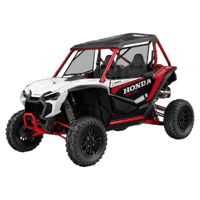 2025 Honda Talon 1000X Fox Live Valve Pearl Red Side View