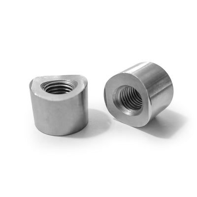 DRT Universal M10x1.25P Coped Steel Weld Bung - Rugged Terrain