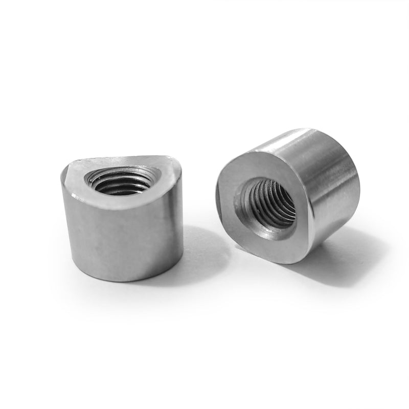 DRT Universal M10x1.25P Coped Steel Weld Bung - Rugged Terrain