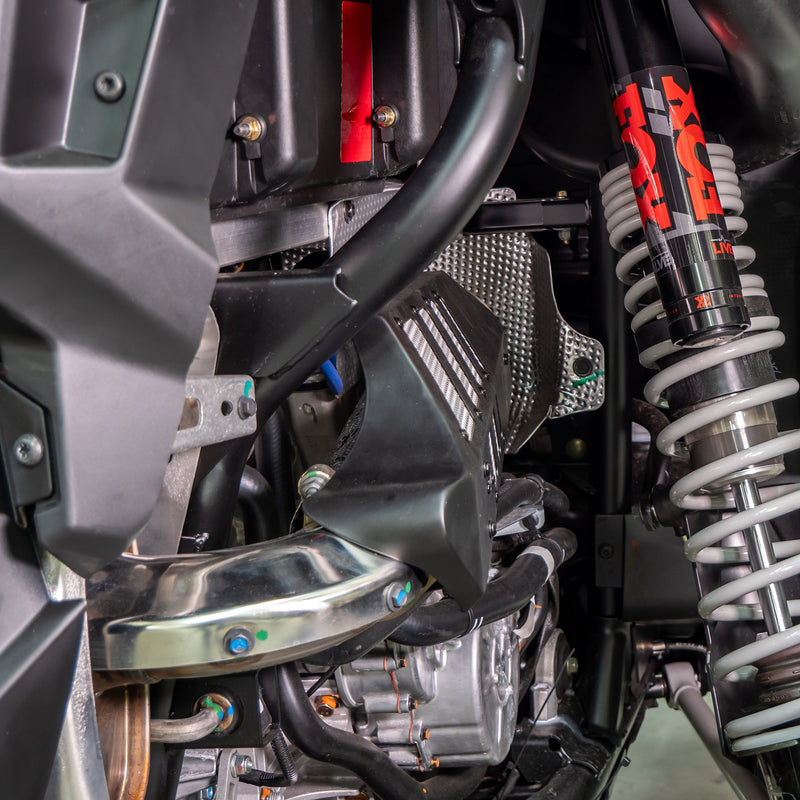 DRT RZR Pro XP / Turbo R 2022+ Aluminum Headpipe Shield - Rugged Terrain