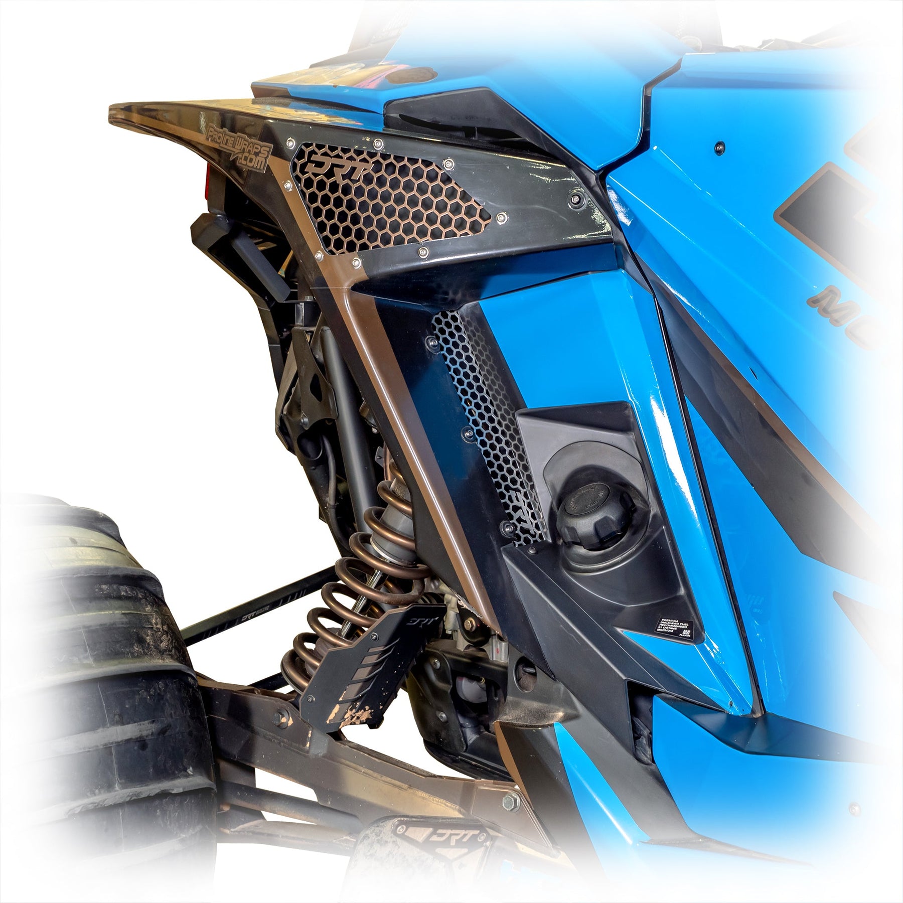 DRT Polaris RZR Pro XP/ Pro R/Turbo R Aluminum Rear Fender Screen set ...