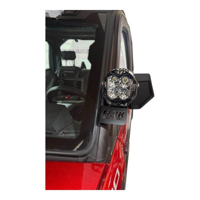 AJK Offroad Polaris Ranger 1500XD A Pillar light mount - Rugged Terrain