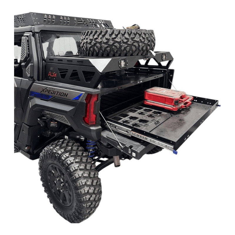 AJK Offroad Polaris Xpedition Spare Tire Carrier / Bed Rack - Rugged Terrain