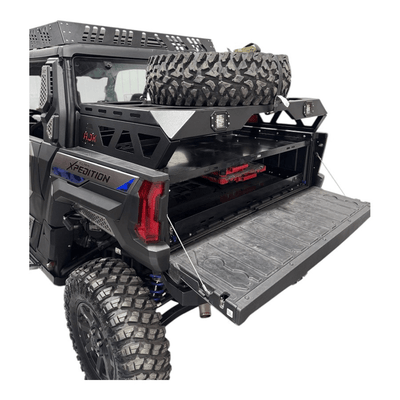 AJK Offroad Polaris Xpedition Spare Tire Carrier / Bed Rack - Rugged Terrain