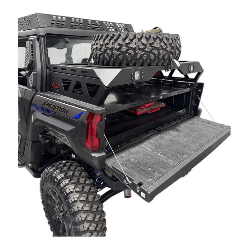 AJK Offroad Polaris Xpedition Spare Tire Carrier / Bed Rack - Rugged Terrain