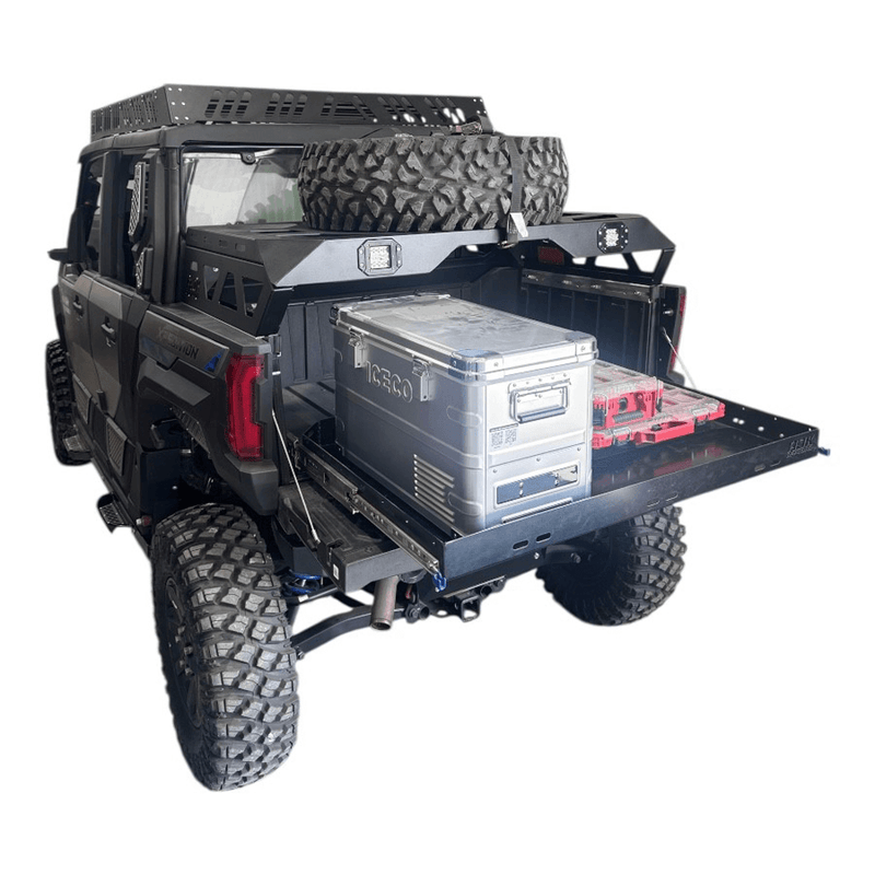 AJK Offroad Polaris Xpedition Spare Tire Carrier / Bed Rack - Rugged Terrain