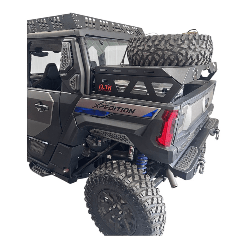 AJK Offroad Polaris Xpedition Spare Tire Carrier / Bed Rack - Rugged Terrain