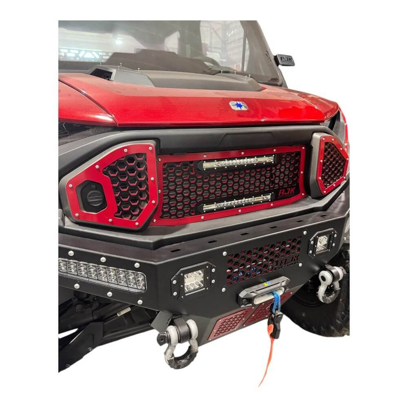 AJK Offroad Polaris Ranger 1500XD Grill With Lights - Rugged Terrain