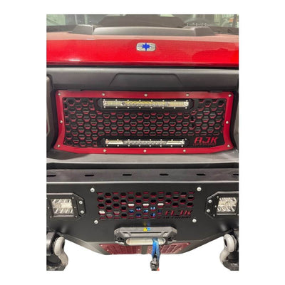 AJK Offroad Polaris Ranger 1500XD Grill With Lights - Rugged Terrain