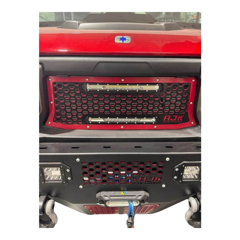 AJK Offroad Polaris Ranger 1500XD Grill With Lights - Rugged Terrain