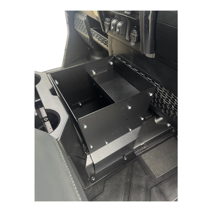 Polaris Ranger 1500XD Front Seat Center Floor Storage - Rugged Terrain