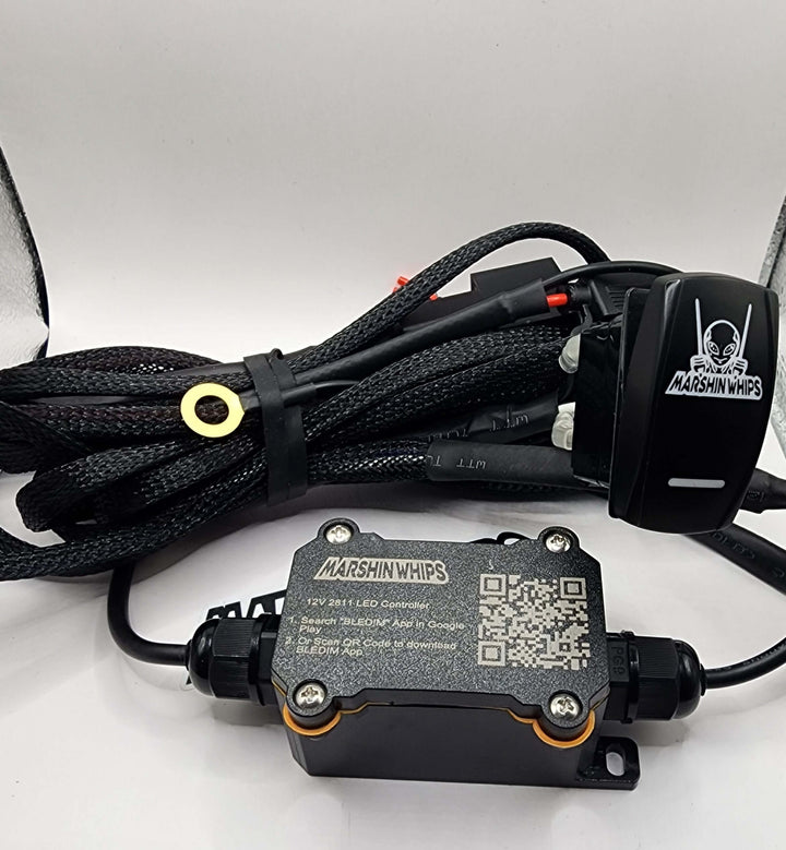 Marshin Whips 2811 RGB Wire Harness with Rocker Switch - Rugged Terrain