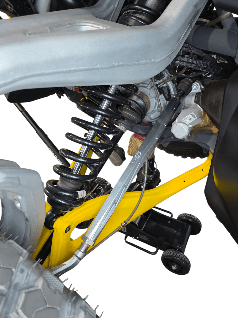 Elektric Offroad Billet Tie Rods Anodized Clear for 2024+ Can - Am Maverick R - Rugged Terrain