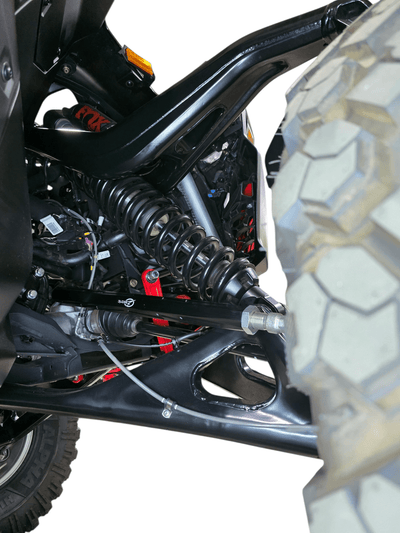Elektric Offroad Billet Tie Rods Anodized Black for 2024+ Can - Am Maverick R - Rugged Terrain