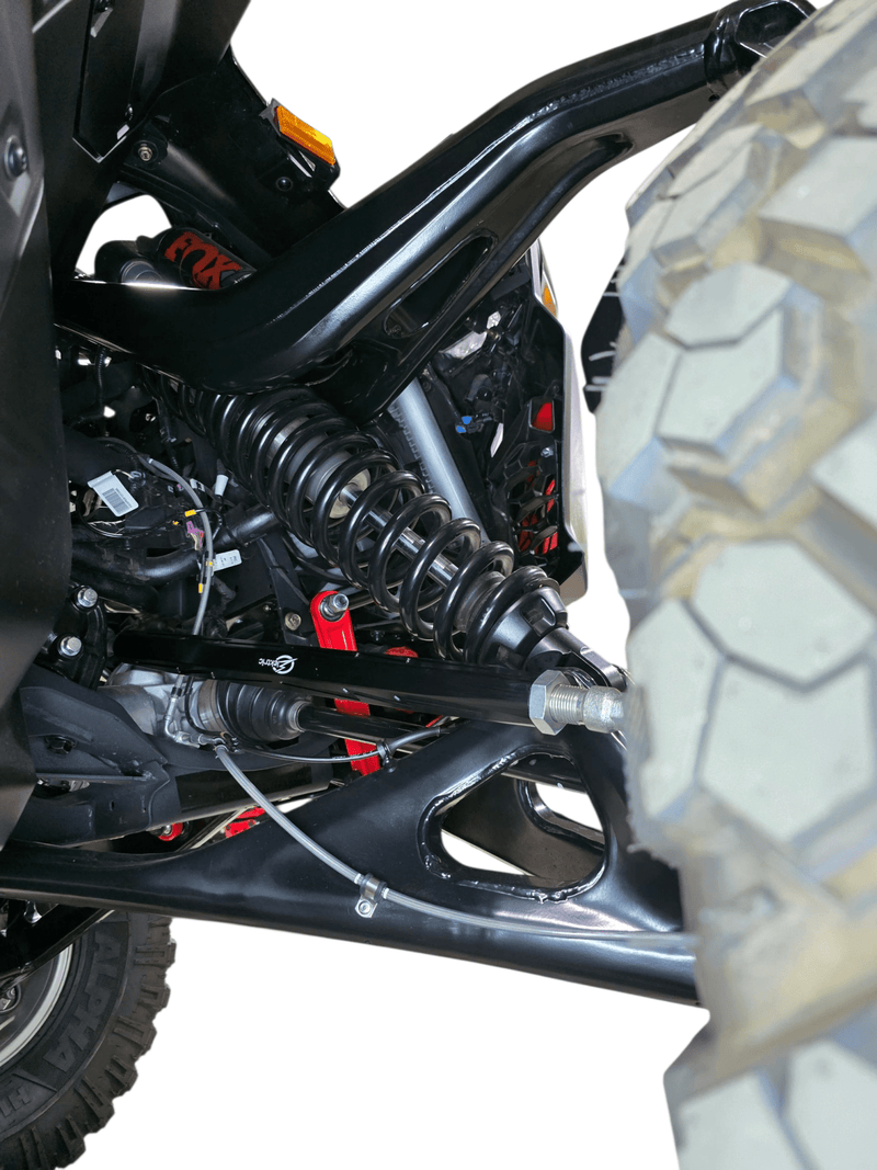 Elektric Offroad Billet Tie Rods Anodized Black for 2024+ Can - Am Maverick R - Rugged Terrain
