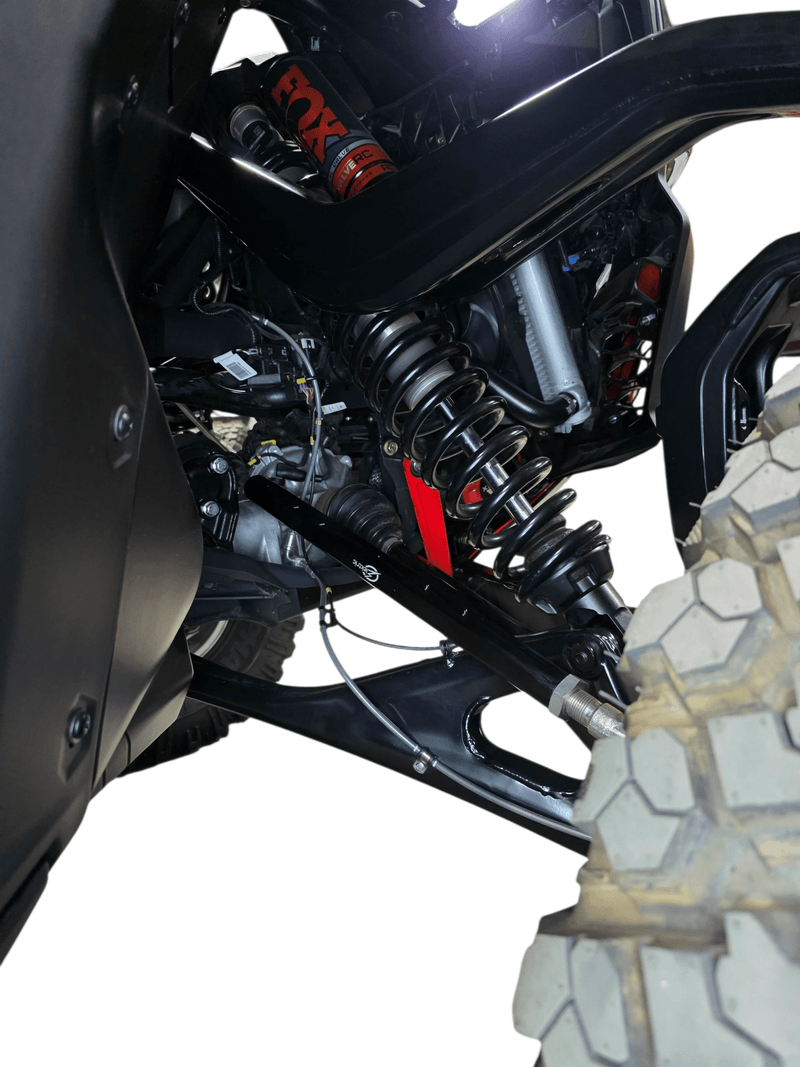 Elektric Offroad Billet Tie Rods Anodized Black for 2024+ Can - Am Maverick R - Rugged Terrain