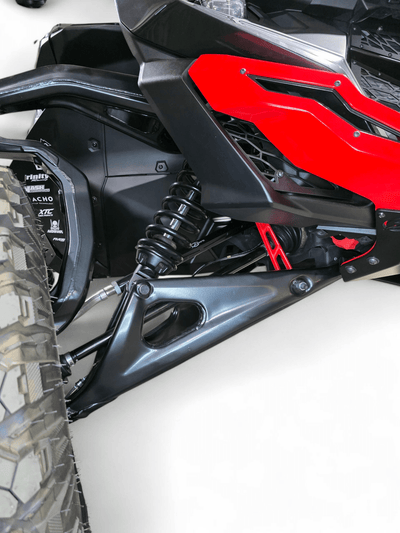 Elektric Offroad Billet Tie Rods Anodized Black for 2024+ Can - Am Maverick R - Rugged Terrain