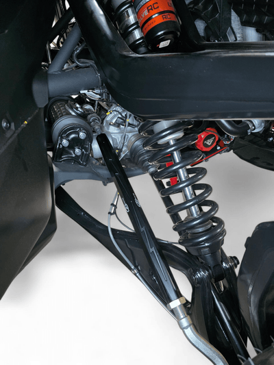 Elektric Offroad Billet Tie Rods Anodized Black for 2024+ Can - Am Maverick R - Rugged Terrain