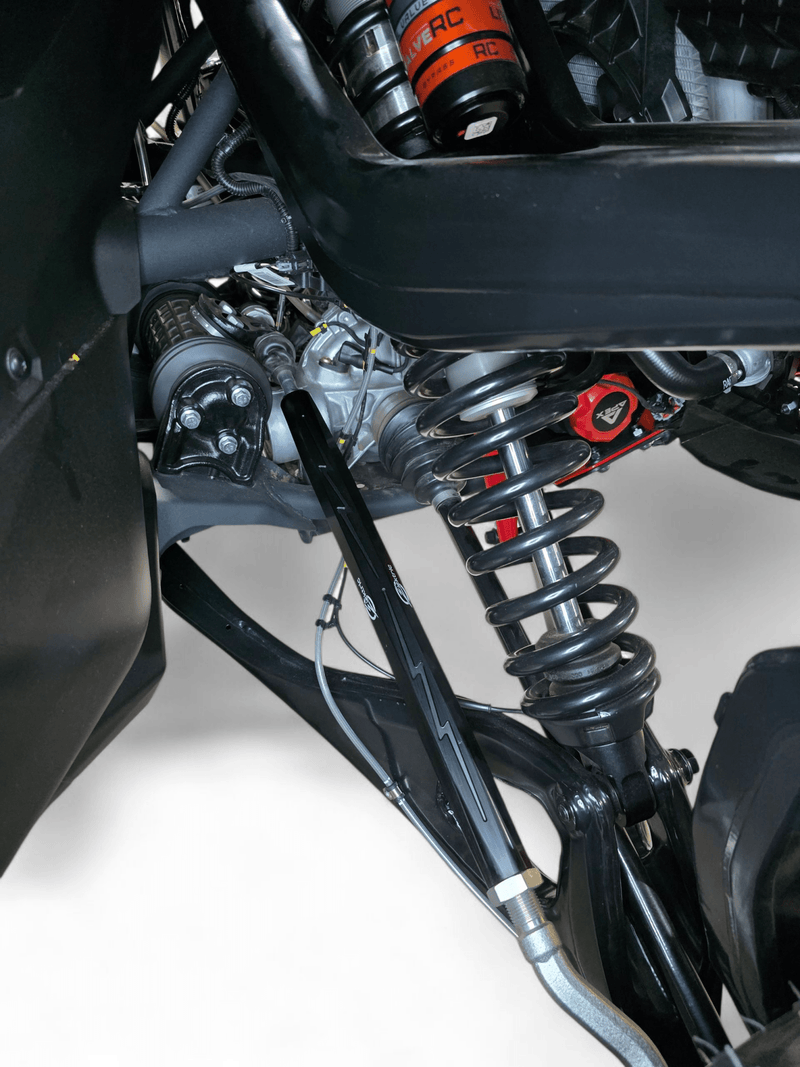 Elektric Offroad Billet Tie Rods Anodized Black for 2024+ Can - Am Maverick R - Rugged Terrain