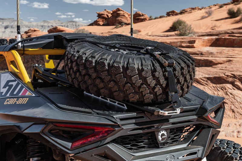 Elektric Offroad Volt Tire Rack for Volt Baja Box for 2024+ Can - am Maverick R - Rugged Terrain