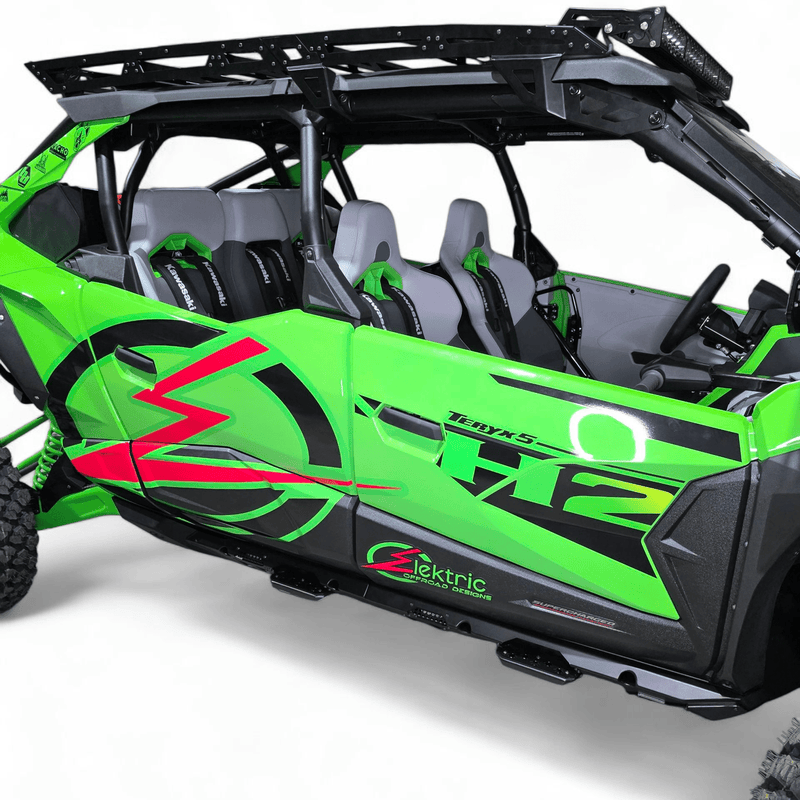 Elektric Offroad Volt Rock Sliders for 2026+ Kawasaki Teryx H2 - Rugged Terrain