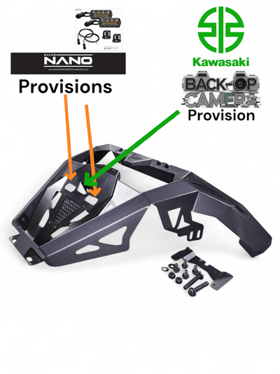 Elektric Offroad Volt Rear Bumper for 2026+ Kawasaki Teryx H2 - Rugged Terrain