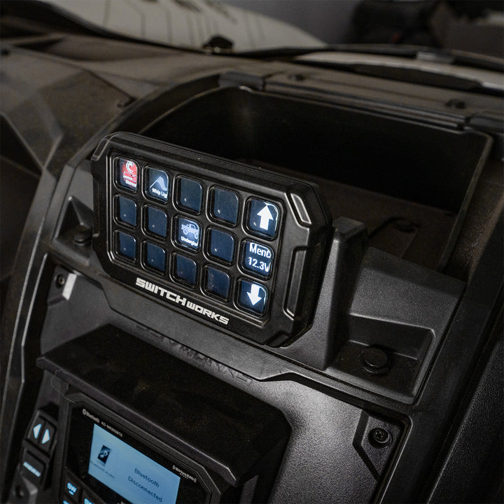 SWITCH Works Alpha12 Mounting Kit for Kawasaki Teryx KRX 1000, installed