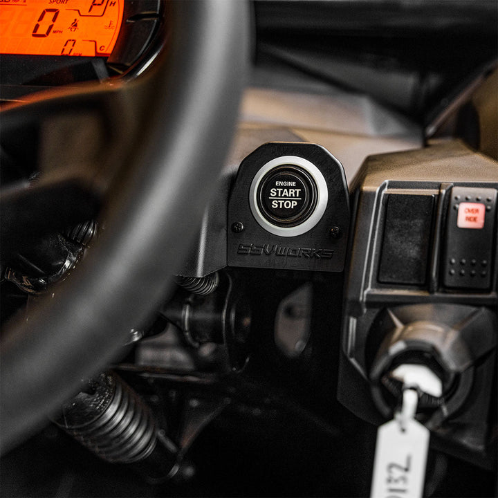 2017 - 2026 CanAm X3 Start/Stop Button Relocation Mounting Kit - Rugged Terrain
