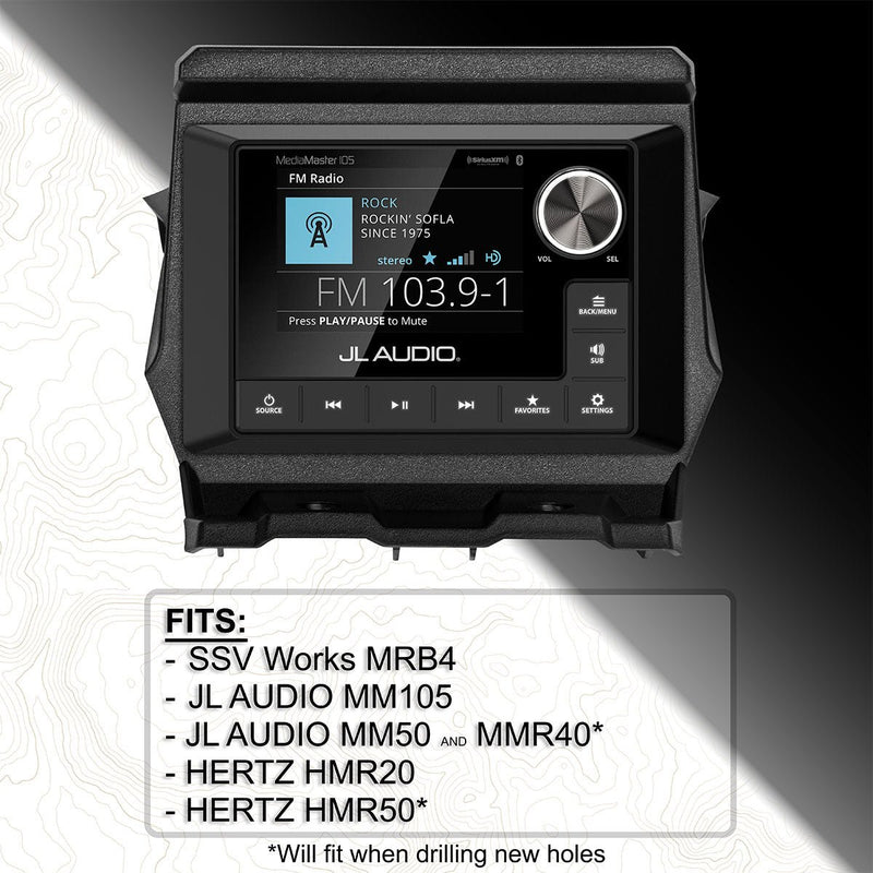 2017 - 2026 CanAm X3 Multi - Media Receiver Mounting Kit - Rugged Terrain