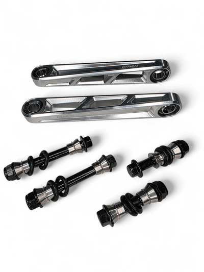 Elektric Offroad Front Sway Bar Links Anodized (Clear) for 2024+ Can - Am Maverick R - Rugged Terrain