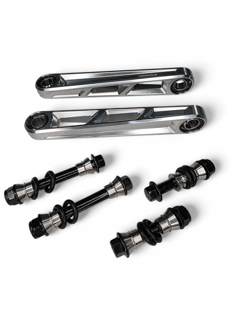 Elektric Offroad Front Sway Bar Links Anodized (Clear) for 2024+ Can - Am Maverick R - Rugged Terrain