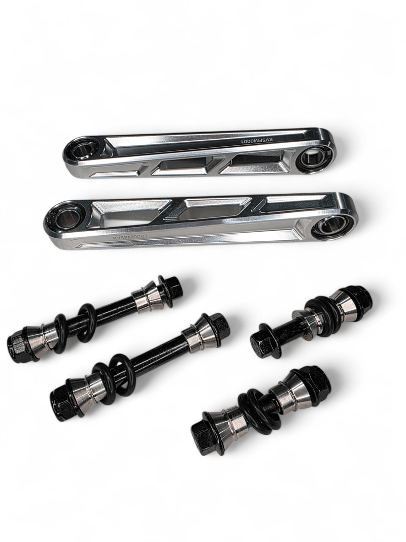 Elektric Offroad Front Sway Bar Links Anodized (Clear) for 2024+ Can - Am Maverick R - Rugged Terrain