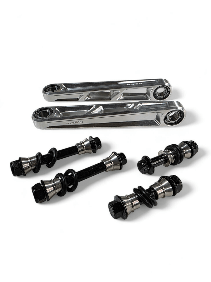 Elektric Offroad Front Sway Bar Links Anodized (Clear) for 2024+ Can - Am Maverick R - Rugged Terrain